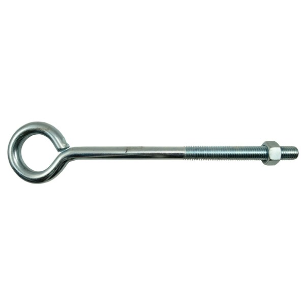 Midwest Fastener Eye Bolt 1/2"-13, 13 in Shank, Steel, Zinc Plated, 10 PK 52322 - main